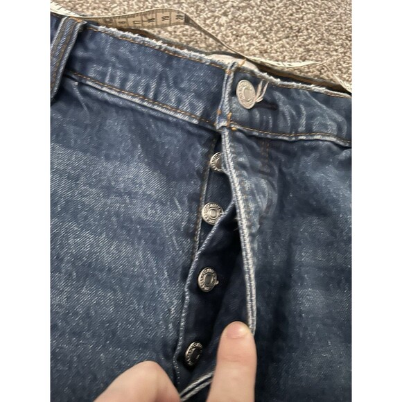 Abercrombie & Fitch The Dad short‎ high rise  Denim  sz 34 18 PLUS Cut Off Boho - Picture 7 of 7